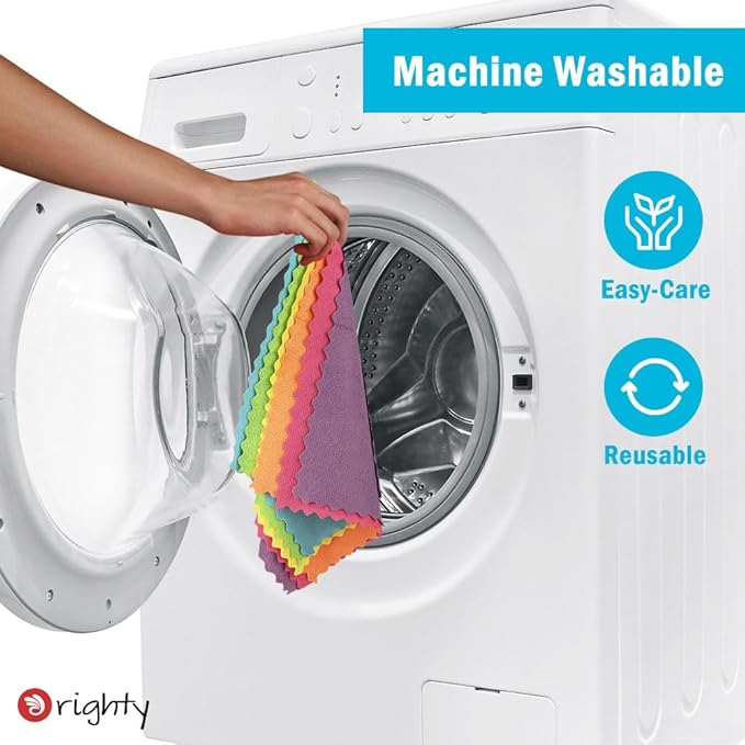 Orighty Microfiber Cleaning Cloths, Pack of 150, Highly Absorbent Cleaning Supplies, Lint Free Cloths for Multiple-use, Powerful Dust Removal Clean Rags for House, Kitchen, Car Care(12x12 inch)