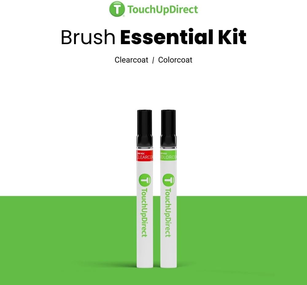 TouchUpDirect 1F9 Slate Metallic Compatible with Toyota Exact Match Touch Up Paint Brush - Essential Kit