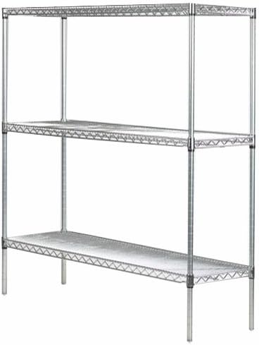 Omega 21" Deep x 30" Wide x 96" High 3 Tier Gray Starter Shelving Unit