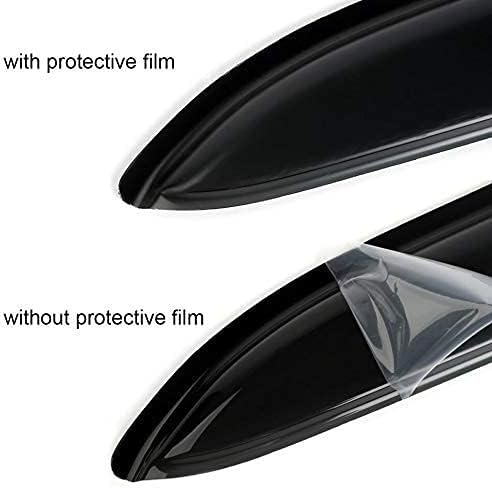 94119 Side Window Wind Deflector, 4pcs Out-Channel Tape-On Nice Rain Guards Set, Window Visor fit for 1998-2003 Dodge Durango All Models