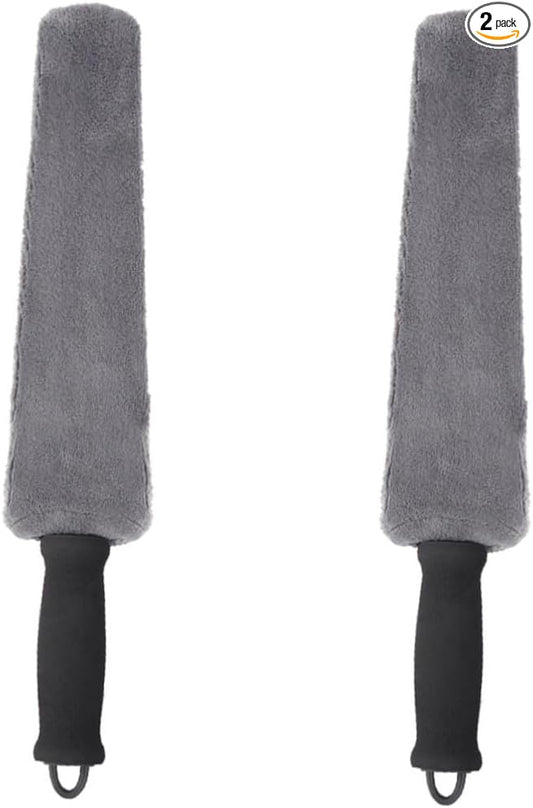 Zerodeko 2pcs Car Vent Cleaning Brush Air Conditioner Cleaner Car Outlet Brush for Detailing