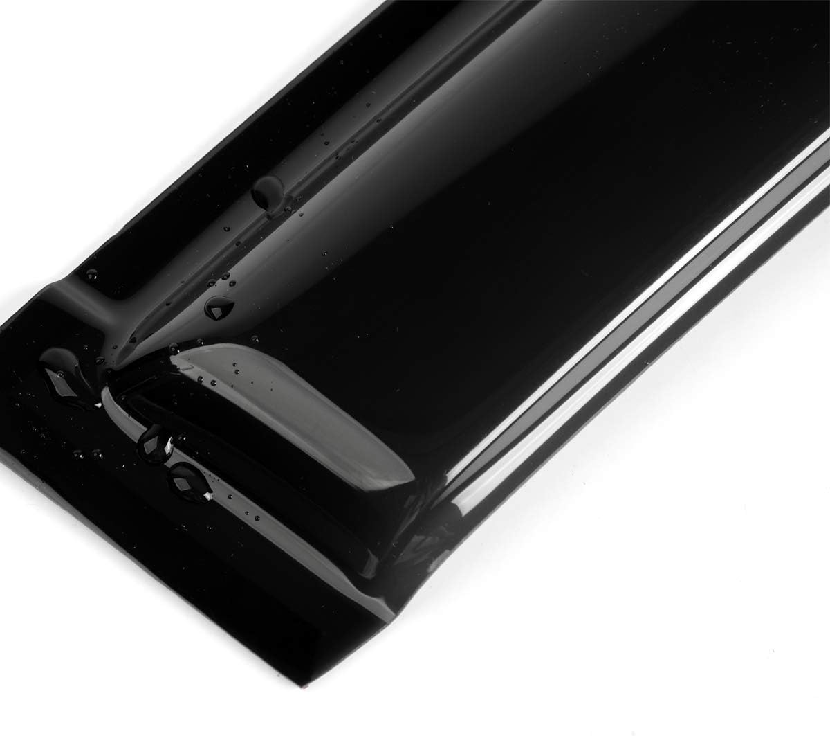 4pcs Original Outside Mount Style Window Rain Guards Durable Side Window Wind Deflectors Dark Smoke Vent Window Visors Fit for 2021-2024 Ford Bronco Sport