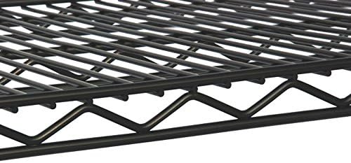 Omega 36" Deep x 72" Wide x 74" High 3 Tier Black Starter Shelving Unit