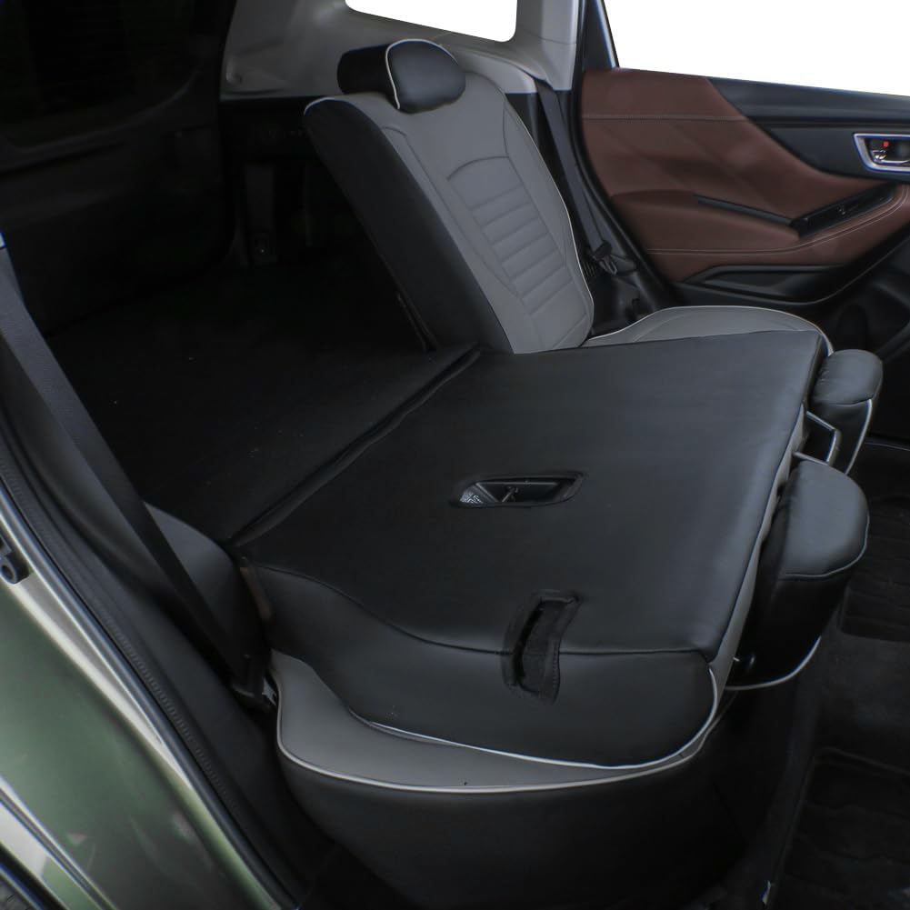 EKR Sportage Seat Covers Custom Fit for KIA Sportage S,EX,LX,SX,SX Turbo 2017 2018 2019 2020 2021 2022 Leather Car Seat Cover Full Set - Faux Leather (Black/Gray)