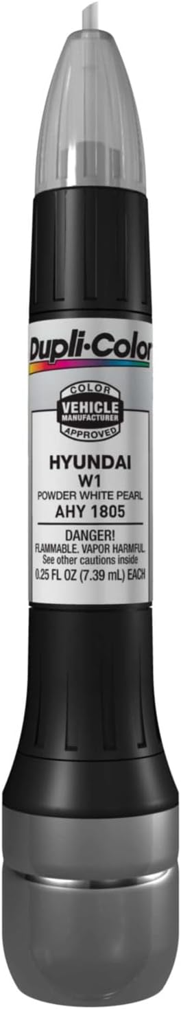 Dupli-Color AHY1805 Scratch Fix All-In-1 Exact-Match Automotive Touch-Up Paint – Hyundai White Pearl – 0.25 oz. Paint Pen