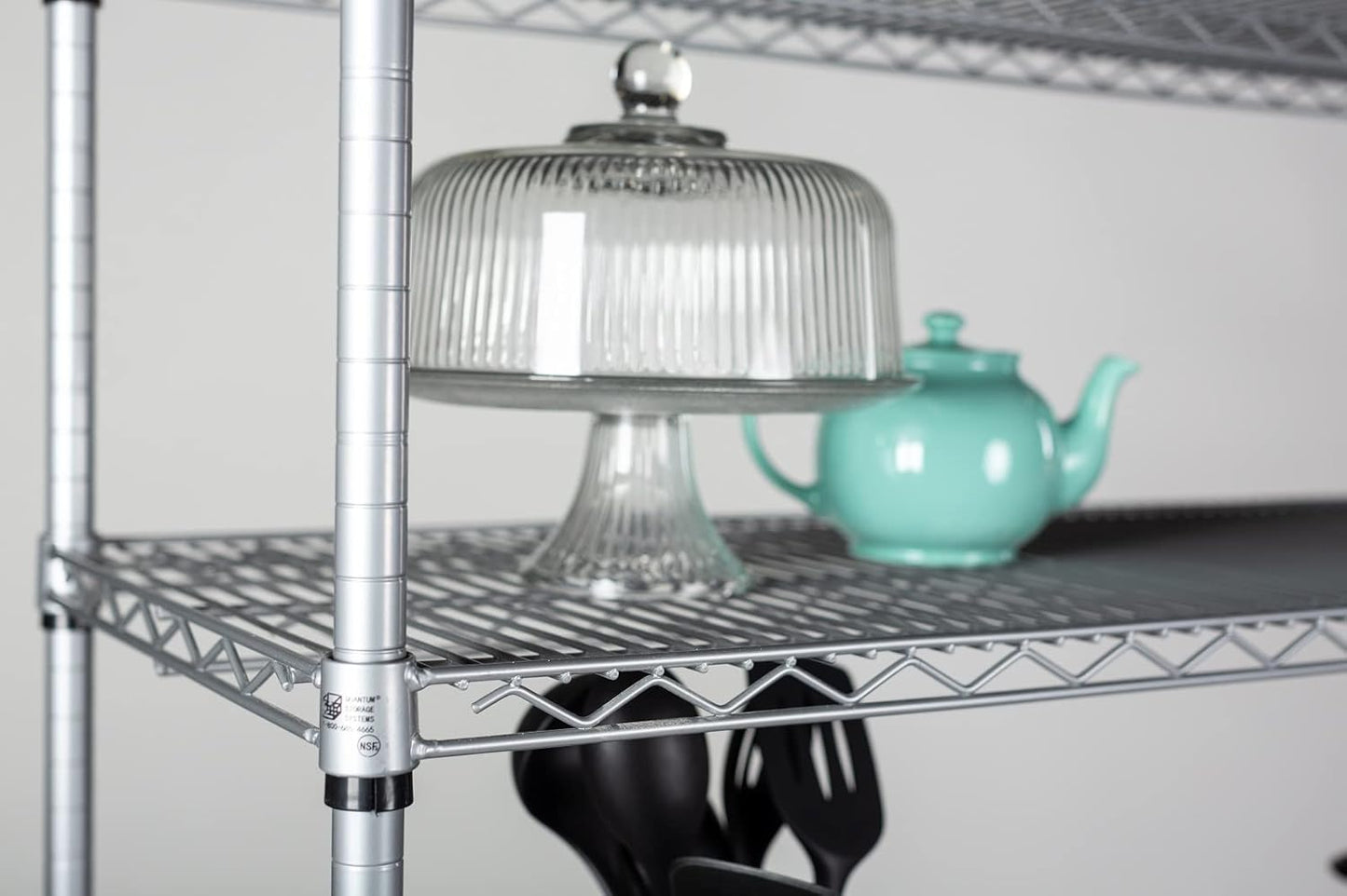 Omega 24" Deep x 72" Wide x 96" High 3 Tier Gray Starter Shelving Unit