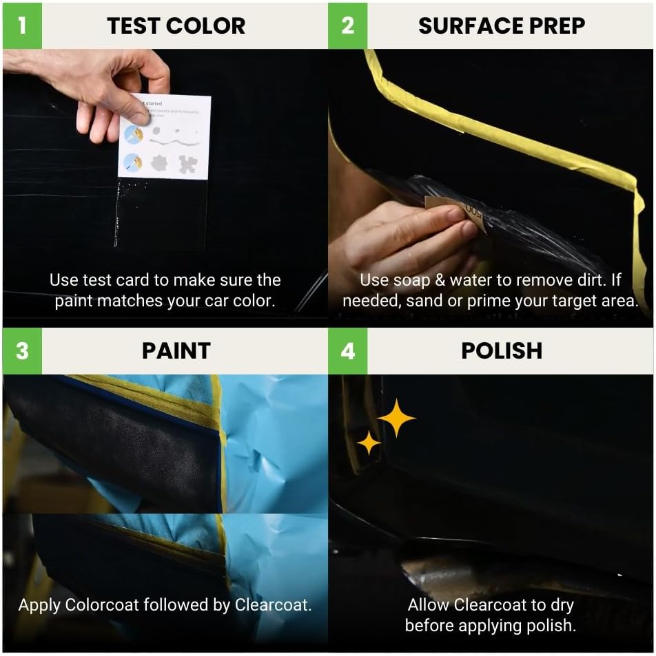 TouchUpDirect 8X8 Blueprint Compatible with Toyota Exact Match Touch Up Paint Aerosol - Platinum Kit