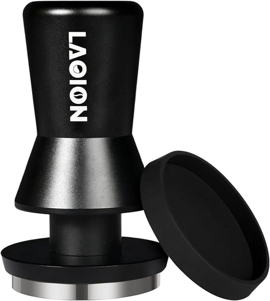 53.3mm Espresso Tamper, Coffee Espresso Accessories with Ergonomic Handle, Tamper Tool Espress Includes 15lb/25lb/30lb Replacement Spring, Coffee Tamper Fits for Breville 54mm Portafilters