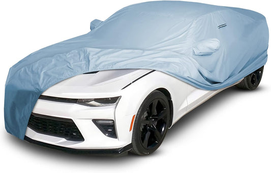 iCarCover Premium Car Cover for 2017-2024 Chevy Camaro ZL1 Heavy Duty Waterproof All Weather Automobiles Custom Fit Indoor Outdoor UV Snow Protection Covers with Straps and Bag