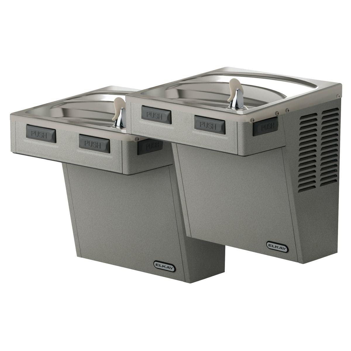 Elkay EZO8 8 GPH ADA Wall Mount Single Level Hands Free Water Cooler - Stainless Steel