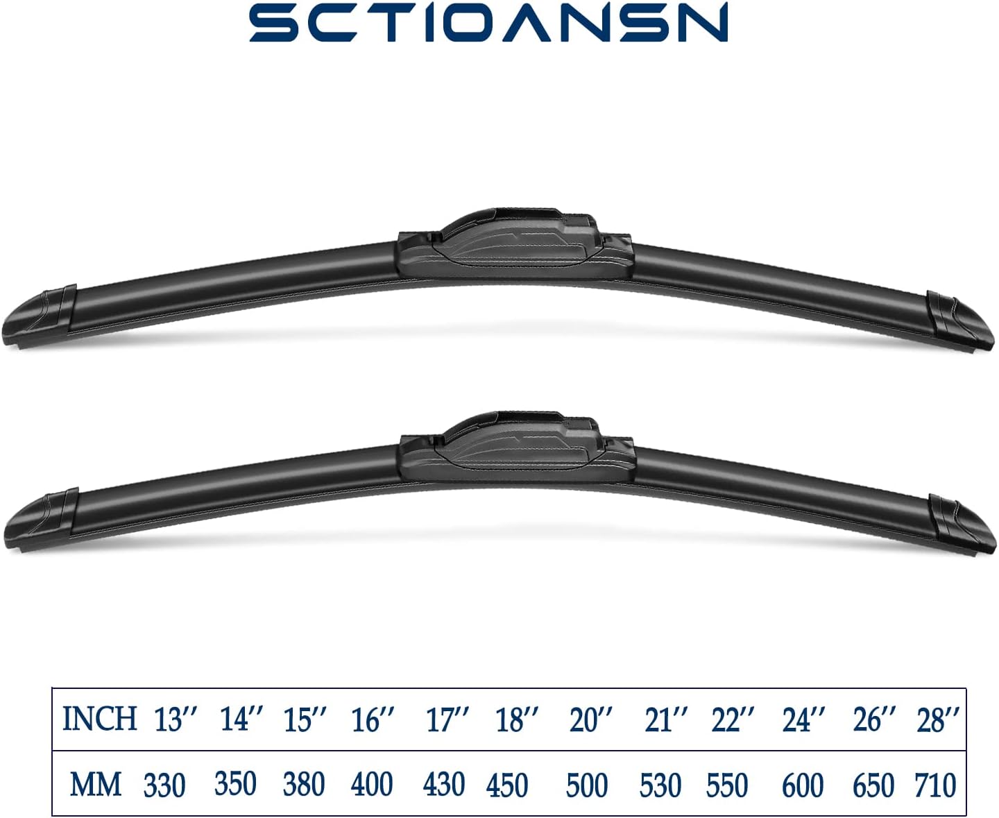 3 Wipers Set for Scion XD 2008-2011, Windshield Wiper Blades Original Equipment Replacement Front and Rear- 26"/14"/8A" (Pack of 3) J- HOOK