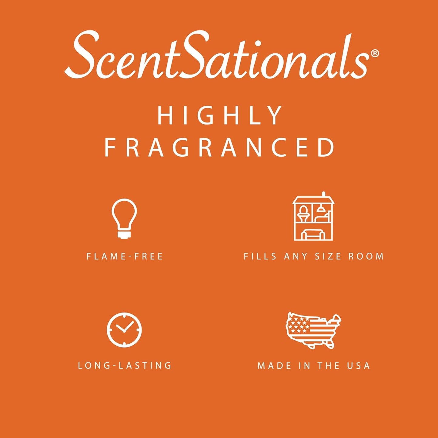 Scentsationals Wax Melts, Wax Cubes Strong Scent - Dreamsicle Cream - Long Lasting Scented Wax Melts for Warmer, 10oz (24-Cubes)