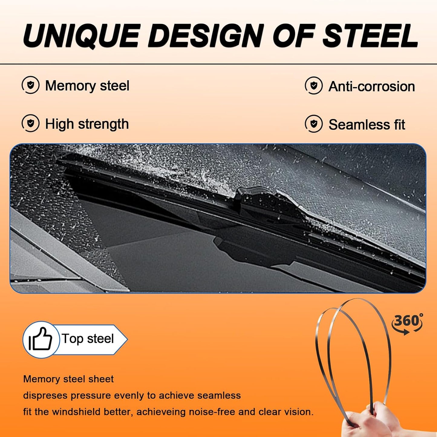 HULADAED® 26'' 18'' 16'' Windshield Wipers Replacement for Subaru Outback Legacy 2023-2020,Silicone Front Rear Wiper blades for MY Car-All Weather & Quiet(3 PACK)