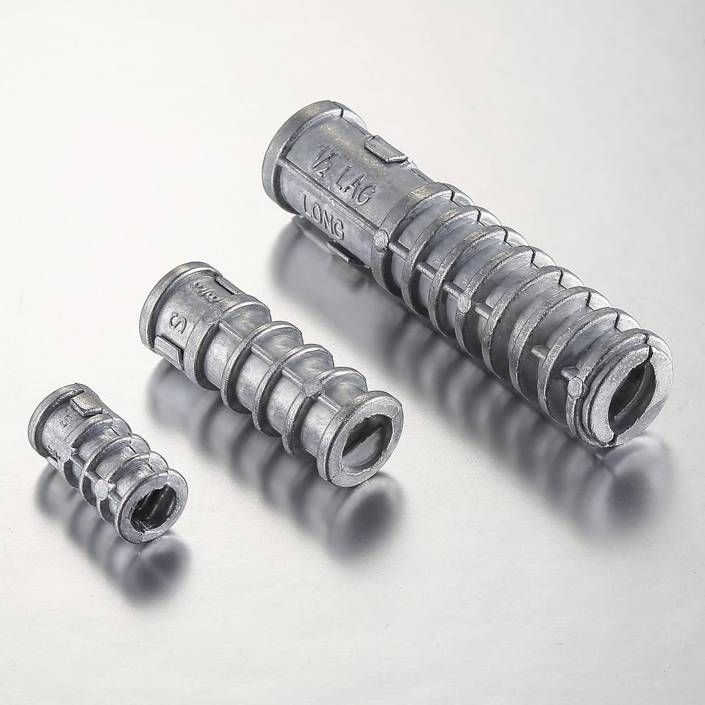 Wensilon(50pcs) 5/16 * 1-3/4 Lag Shield Anchor Long Zinc Alloy Bolts Concrete Anchors, Zinc Alloy Masonry Anchors Hole