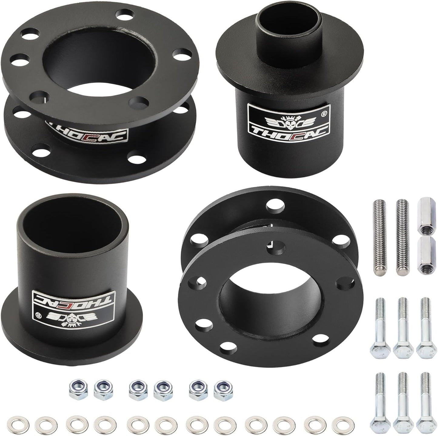 3" Front & 3" Rear Suspension Lift Kit for 2003-2011 Crown Victoria, 2003-2011 Grand Marquis, 2003-2011 Town Car, 2003-2004 Marauder, Balck