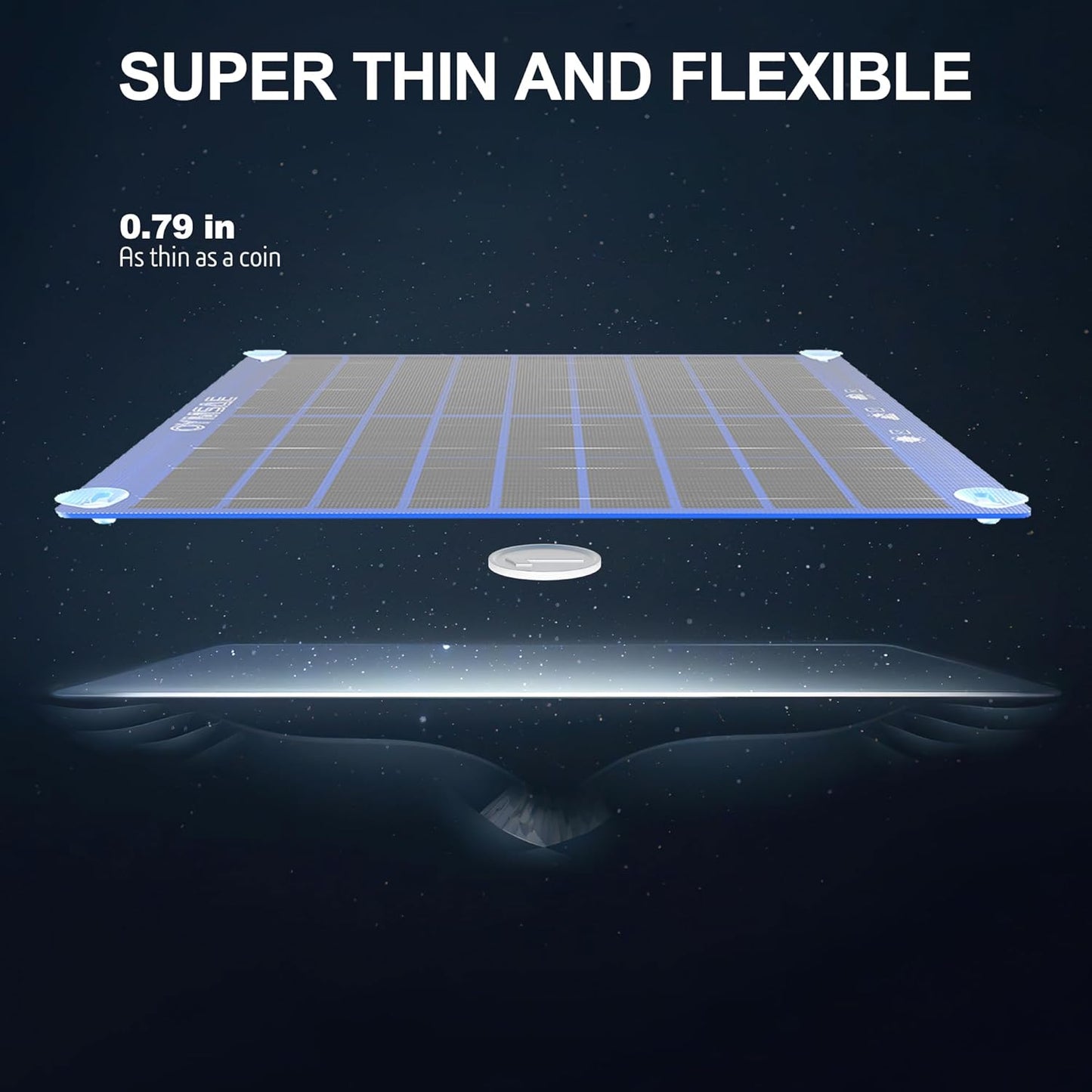 OYMSAE 30W 12V Solar Panel Battery Charger Portable Waterproof Power Trickle Battery Charger & Maintainer for Car Boat Automotive RV with Cigarette Lighter Plug & Alligator Clip