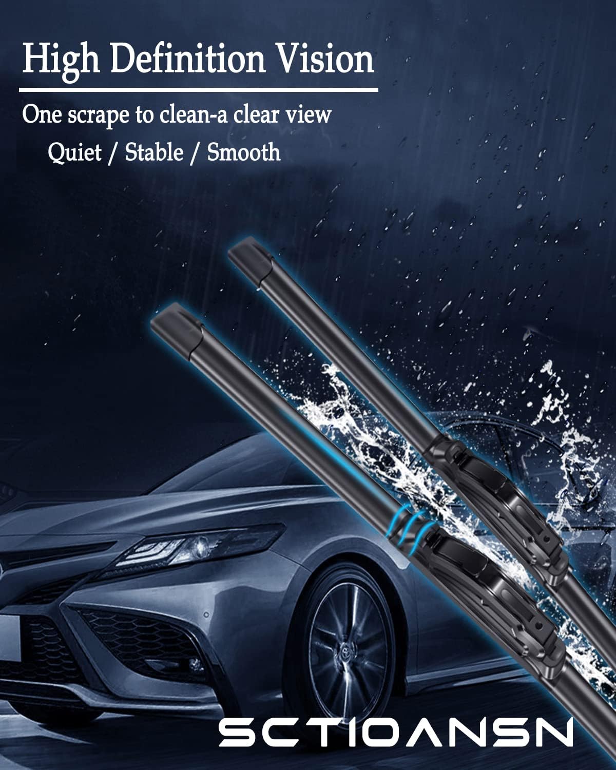 3 wipers for Subaru Forester 2012-2018, Subaru Outback 2015-2019, Original Equipment Automotive Replacement Windshield Wiper Blades for My Car-26"/17"/14" (Pack of 3) J-Hook