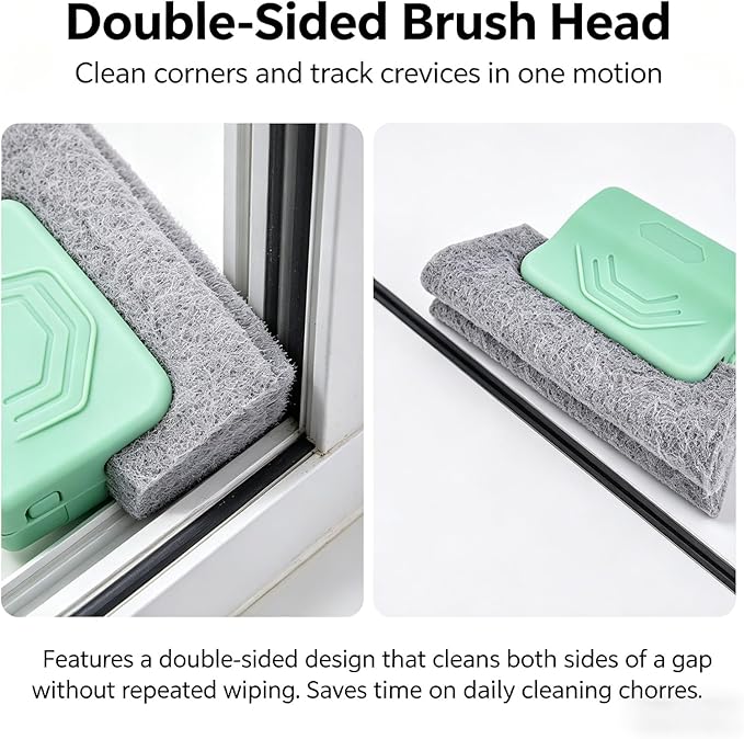 2026 New Magic Window Track Cleaner, Window Groove Cleaning Brush Tools Set, for Cleaning Tile Grout, Louver Blades, Car Air Conditioning Vents, and Narrow Gaps (6pcs Mix)