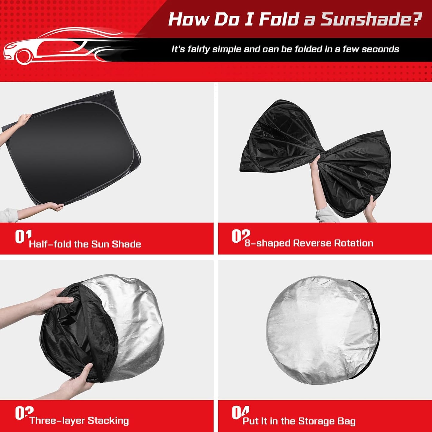 ARISMOTOR Windshield Sun Shade for Chevrolet Chevy Colorado 2023-2025 2026, Custom Fit Foldable Front Window Sunshade Sun Visor Protector, Block UV Rays Keep Your Car Cooler