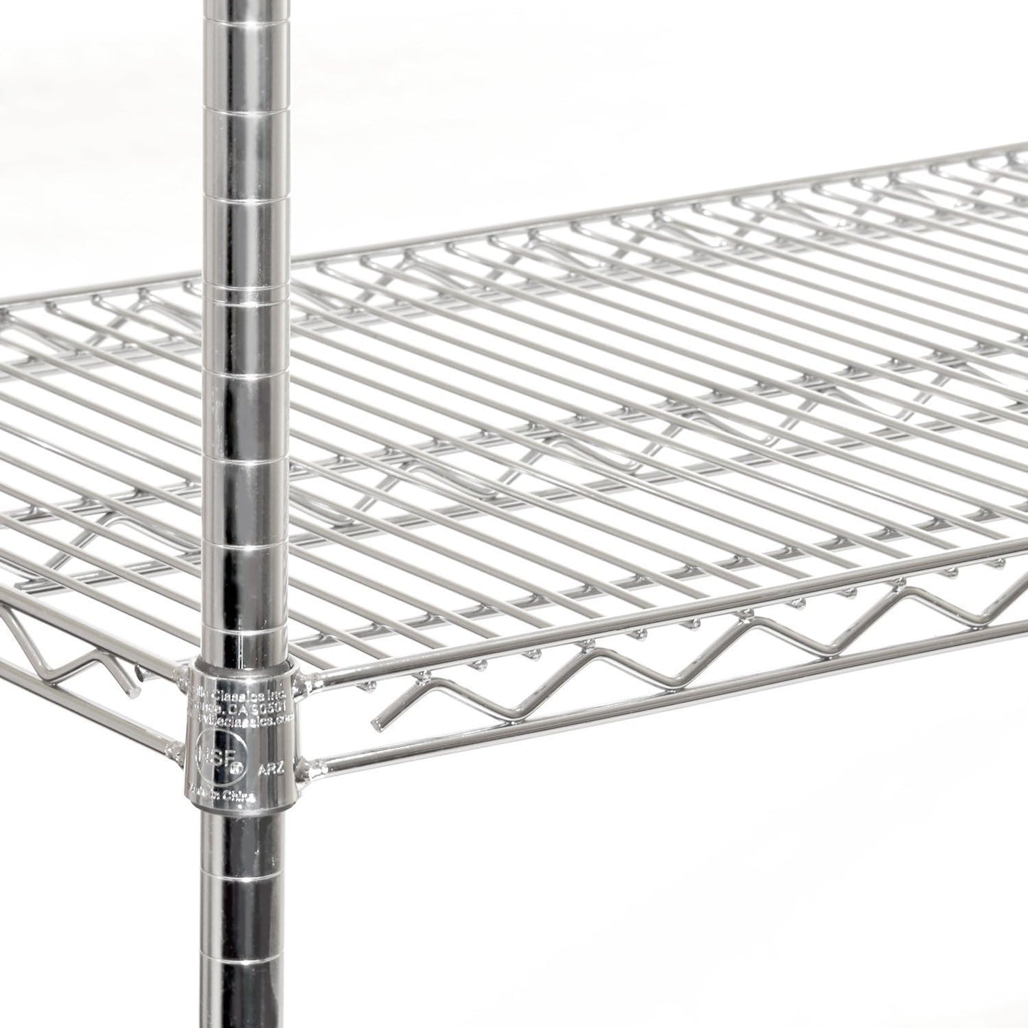 Seville Classics UltraDurable Heavy Duty NSF Solid Steel Wire Rack Storage Unit Organizer for Garage, Warehouse, Office, Restaurant, Classroom, Kitchen, 5-Tier Shelving, 60" W x 18" D
