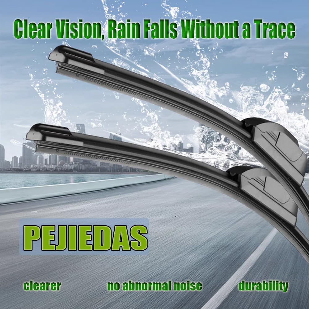 OEM Quality Front Wiper Blades, Replacement for Ford F150 F-150 F250 F350 F-Series 2008-1999 Expedition 2006-1999 Explorer 2010-2005, OE Original Style (20 Inch + 20 Inch Front Wiper Blades)