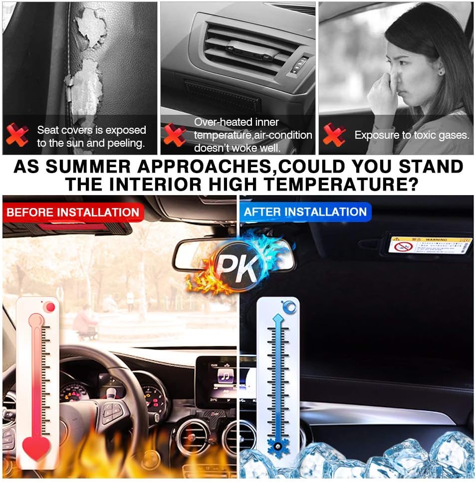 KUST Windshield Sun Shade for 1999-2006 Chevrolet/Chevy Silverado 1500 Accessories Truck (Extended Cab) Sunshade Window Sun Visor Protector Foldable Blocks UV Rays Keep Your Car Cooler
