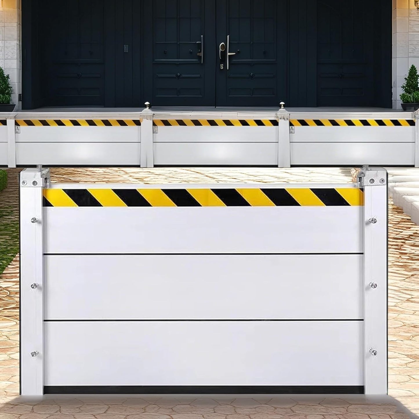 Flood Barriers for Home Exterior,Aluminum Alloy Outdoor Garage Doors Water Barriers for Flooding(H47.2Inch,L11.5FT)