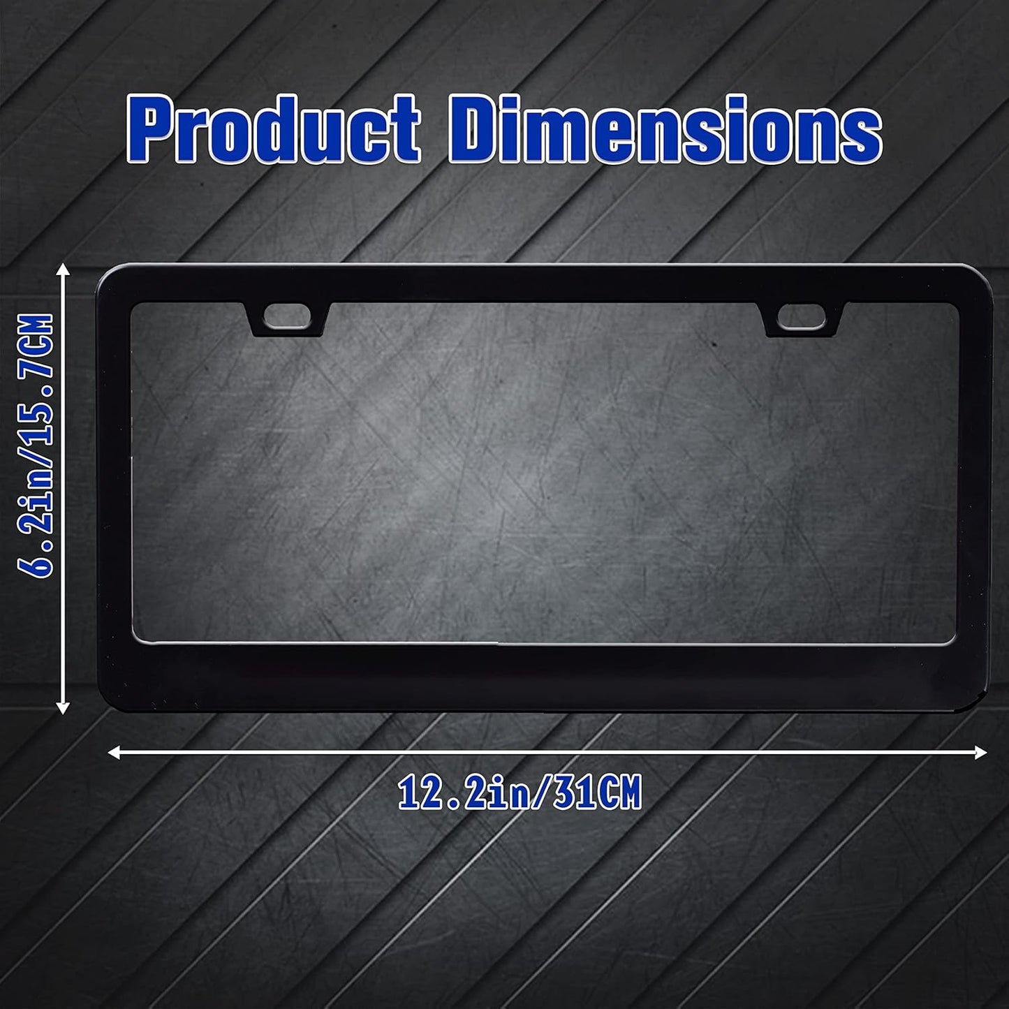 Italy Flag License Plate Frame Italian Flag License Plate Frames Personalise Stainless Steel Funny Design Compatible with Standard License Plate Holder for USA Canada 6 X 12 Inch with Screws