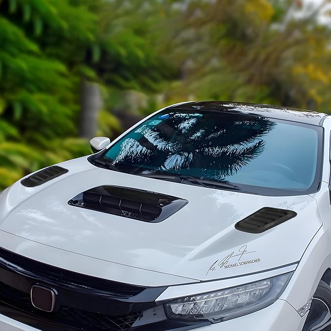 3PCS Car Hood Air Vents Universal Hood Vents for Car Hood Scoop Bonnet Vent Hood Air Intake Trim Cover