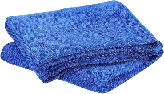 HARFINGTON 2 Pack Microfiber Cleaning Cloth, 24" x 16" Multi-Functional Cleaning Towels Reusable Absorbent Rags for Car Wash Kitchen Household Window Clean, Sapphire Blue