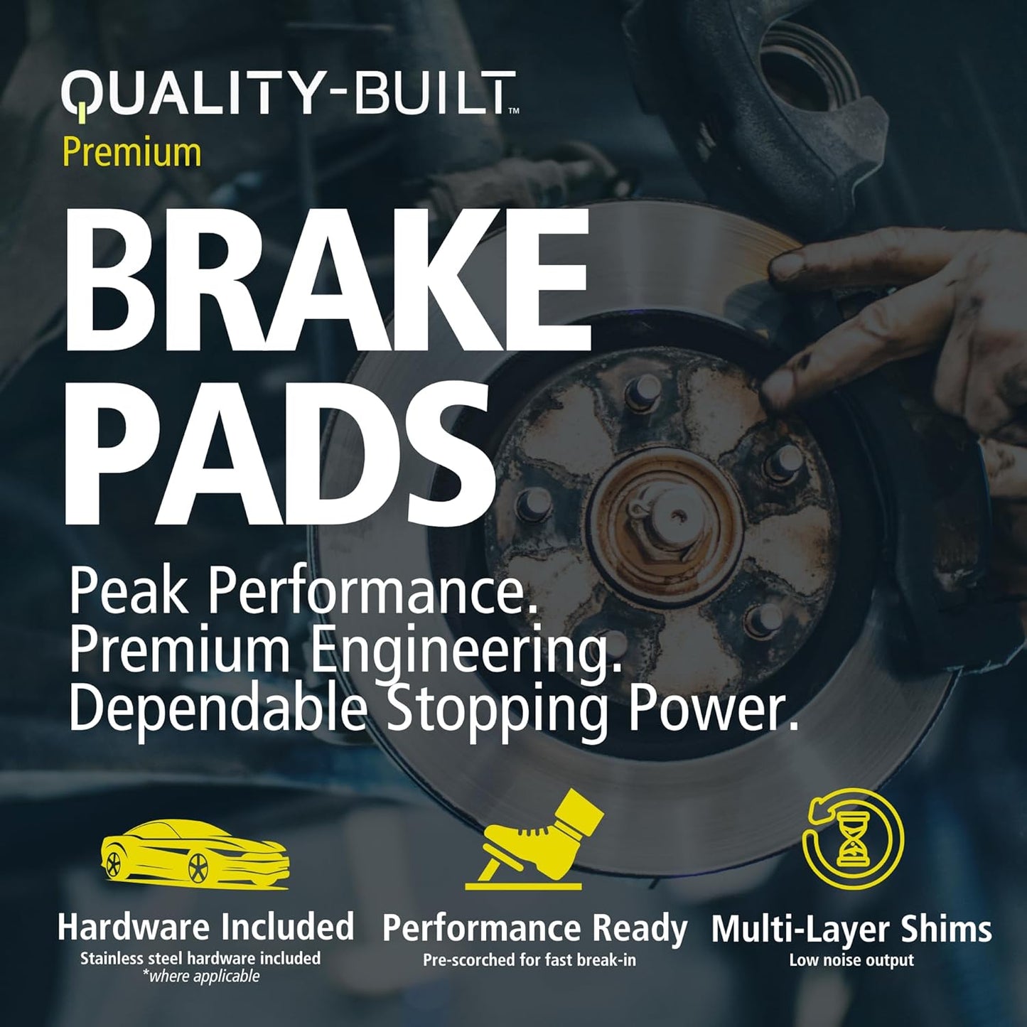 Premium Ceramic Front Brake Pads (1001-1694C) Compatible with 2012-2020 INFINITI/Mercedes-Benz (B Electric Drive/B180/B250/B250e/CLA200/CLA250/GLA250/QX30)