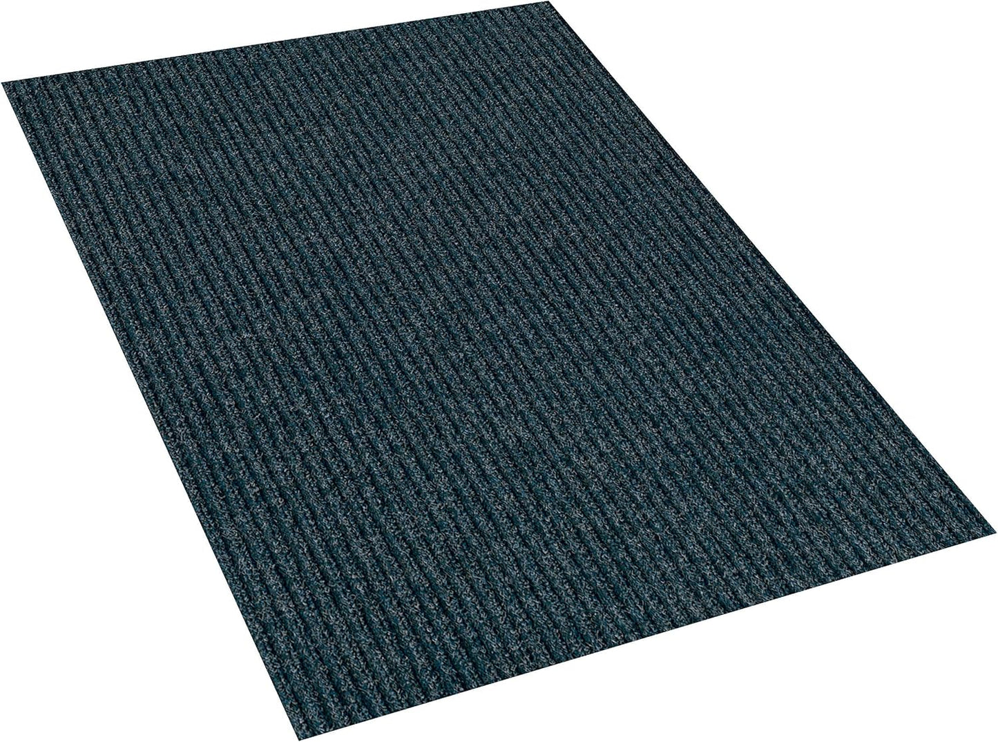 KOECKRITZ Heavy Duty Durable All Weather Indoor/Outdoor Non Slip Entrance Mat Rugs and Runners for Office Business Building Home Garage Front Door - 2' x 10' Blue