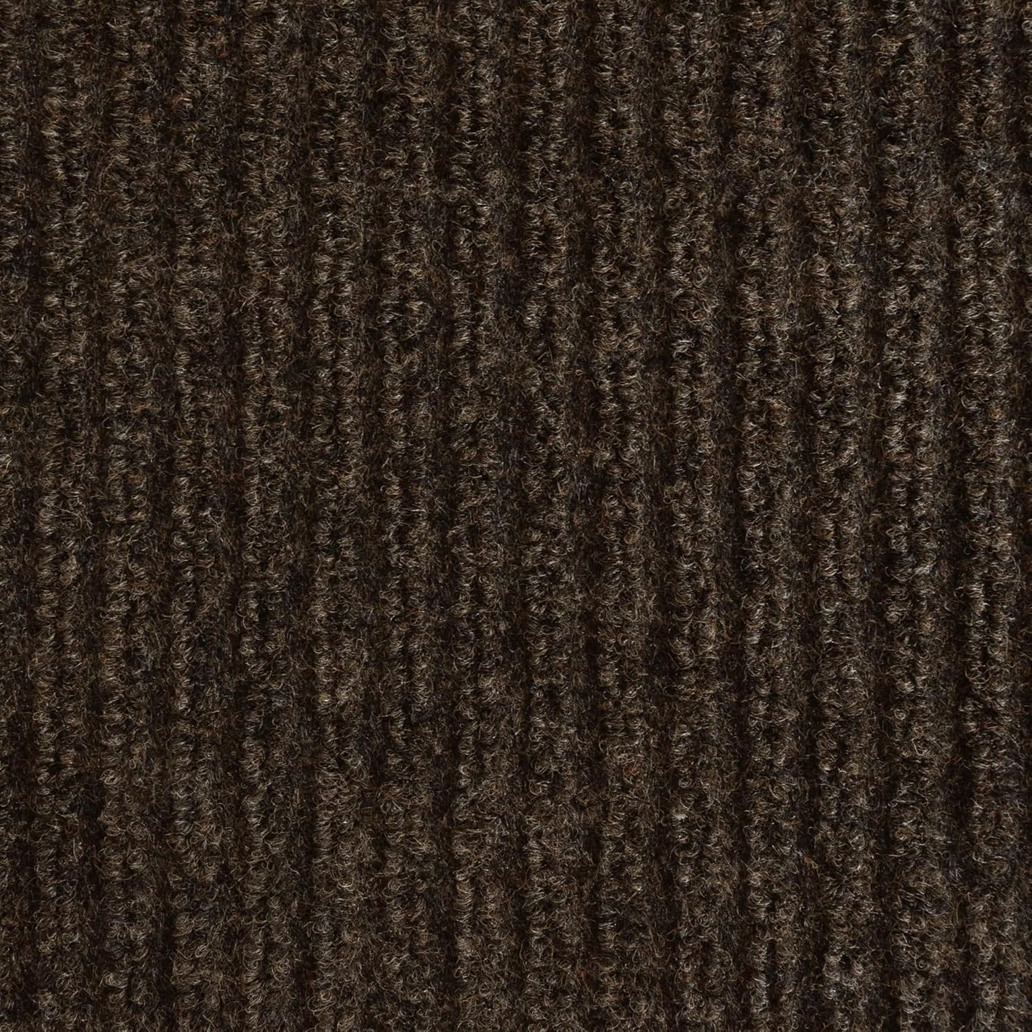 iCustomRug Spartan Weather Warrior Indoor/Outdoor Utility Ribbed Carpet Runner with Non-Slip Thermoplastic Rubber Backing, 3ft X 8ft in Brown